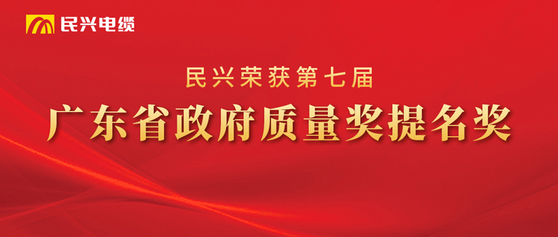 喜報！民興榮獲“廣東省政府質(zhì)量獎提名獎”！